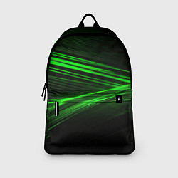 Рюкзак Зеленые абстрактный линии, цвет: 3D-принт — фото 2
