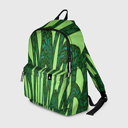 Рюкзак Зеленый растительный мотив, цвет: 3D-принт