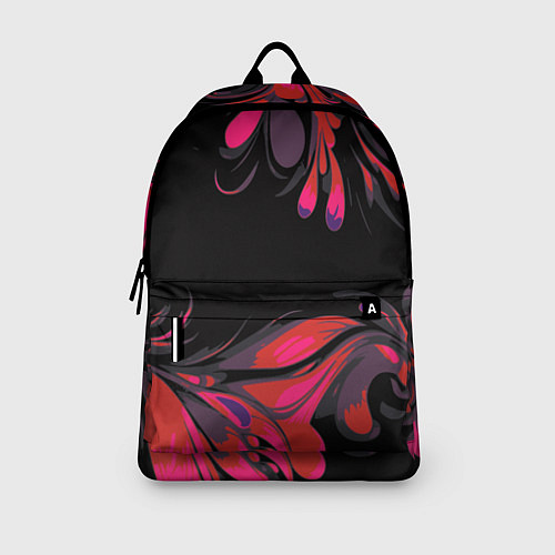 Рюкзак Красный привкус на черном / 3D-принт – фото 3
