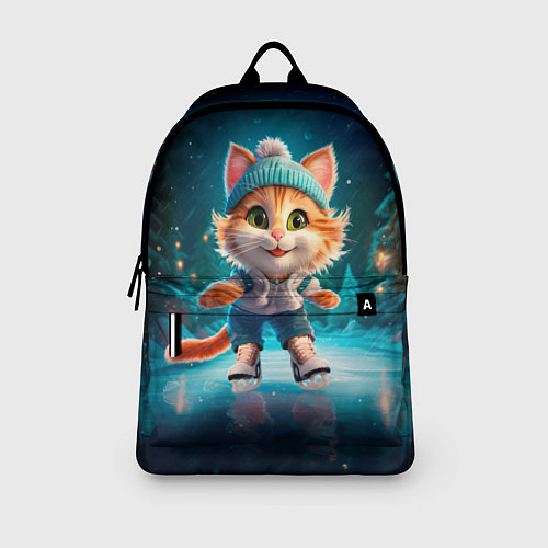 Рюкзак Мультяшный котенок на коньках / 3D-принт – фото 3