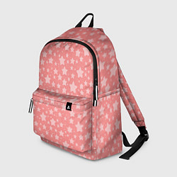 Рюкзак Розовый паттерн со звёздами, цвет: 3D-принт