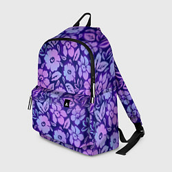 Рюкзак Фиолетовые цветочки, цвет: 3D-принт