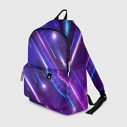 Рюкзак Неоновый звездопад - полосы, цвет: 3D-принт
