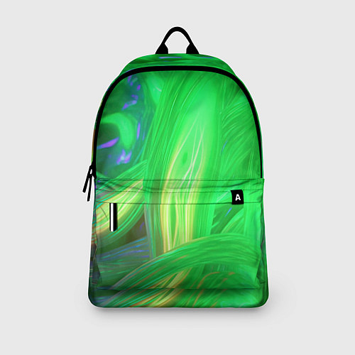 Рюкзак Зеленая абстракция / 3D-принт – фото 3