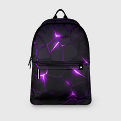 Рюкзак Неоновые плиты с фиолетовым свечением, цвет: 3D-принт — фото 2