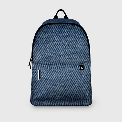Рюкзак Текстура джинсы / 3D-принт – фото 3