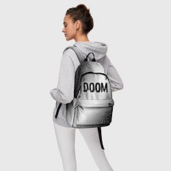 Рюкзак Doom glitch на светлом фоне: символ сверху, цвет: 3D-принт — фото 2