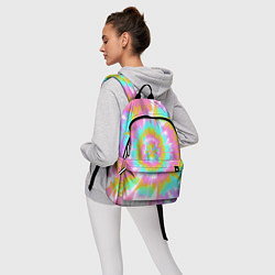 Рюкзак Tie-Dye кислотный в стиле барби, цвет: 3D-принт — фото 2