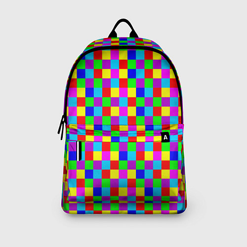 Рюкзак Разноцветные плитки / 3D-принт – фото 3
