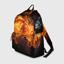 Рюкзак Black fire style, цвет: 3D-принт