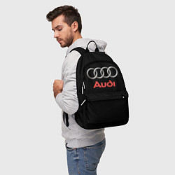 Рюкзак Audi sport на чёрном, цвет: 3D-принт — фото 2