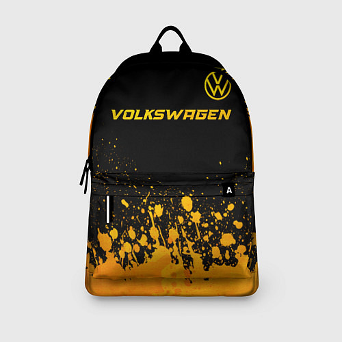Рюкзак Volkswagen - gold gradient: символ сверху / 3D-принт – фото 3