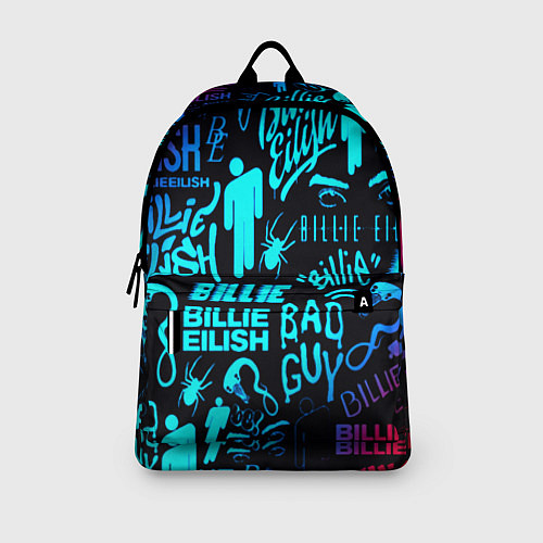 Рюкзак Billie Eilish neon pattern / 3D-принт – фото 3