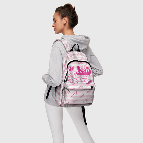 Рюкзак Lash queen - pink Barbie pattern / 3D-принт – фото 6