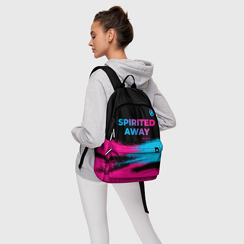 Рюкзак Spirited Away - neon gradient: символ сверху / 3D-принт – фото 6