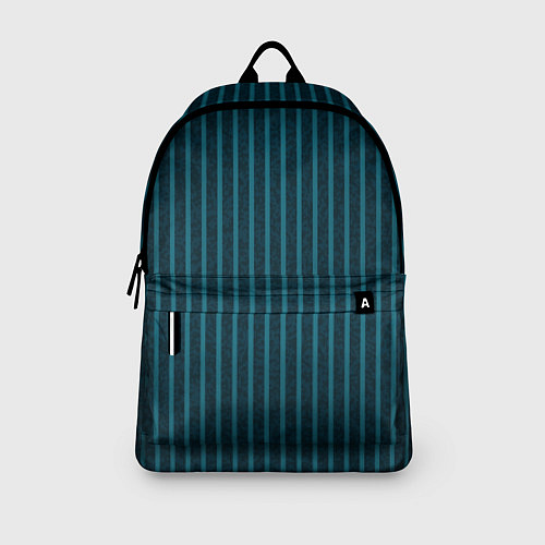 Рюкзак Текстурные полосы бирюзовый / 3D-принт – фото 3