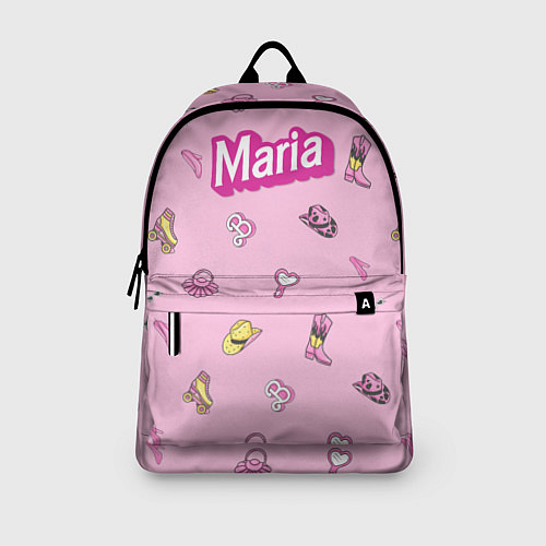 Рюкзак Имя Мария в стиле барби - розовый паттерн аксессуа / 3D-принт – фото 3
