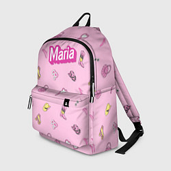 Рюкзак Имя Мария в стиле барби - розовый паттерн аксессуа, цвет: 3D-принт