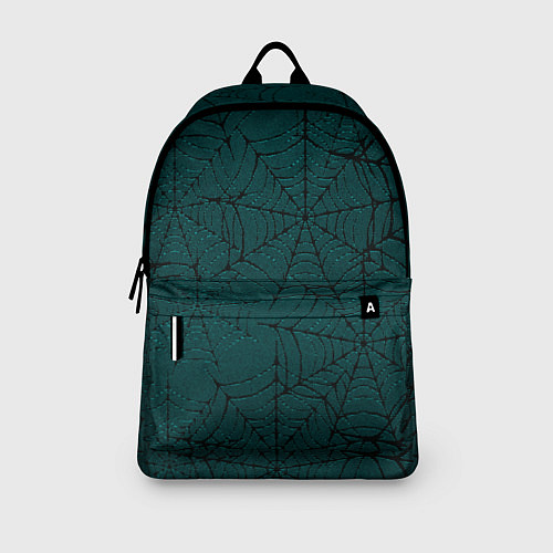 Рюкзак Паутина тёмно-зелёный / 3D-принт – фото 3
