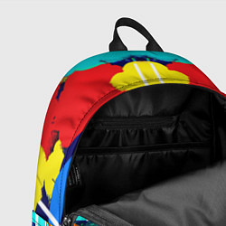 Рюкзак Mirror pattern of umbrellas - pop art, цвет: 3D-принт — фото 2