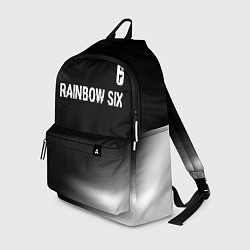 Рюкзак Rainbow Six glitch на темном фоне: символ сверху