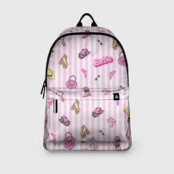 Рюкзак Барби - розовая полоска и аксессуары, цвет: 3D-принт — фото 2