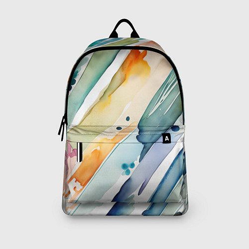 Рюкзак Цветный акварельные мазки - нейросеть / 3D-принт – фото 3