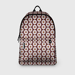 Рюкзак Белые ромашки на бордовом, цвет: 3D-принт — фото 2