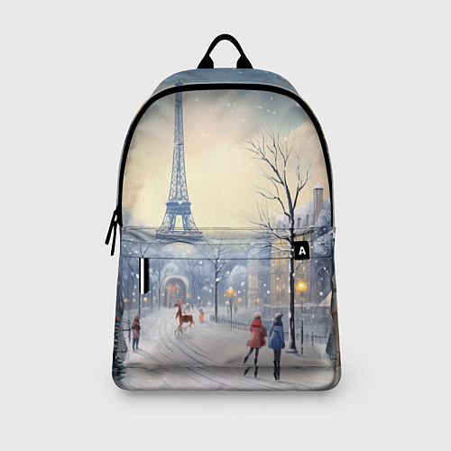 Рюкзак Новогодний Париж / 3D-принт – фото 3