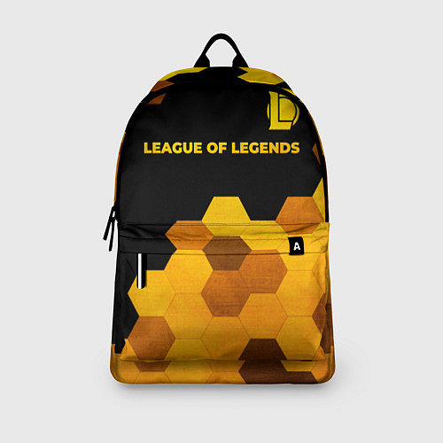Рюкзак League of Legends - gold gradient: символ сверху / 3D-принт – фото 3