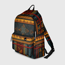 Рюкзак Этнический рисунок в полоску, цвет: 3D-принт