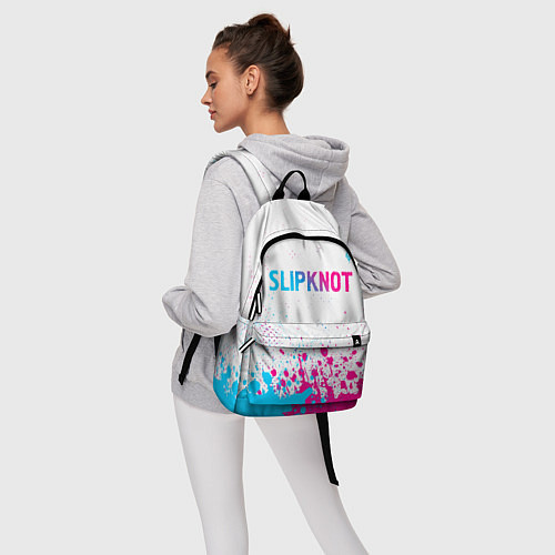 Рюкзак Slipknot neon gradient style посередине / 3D-принт – фото 6