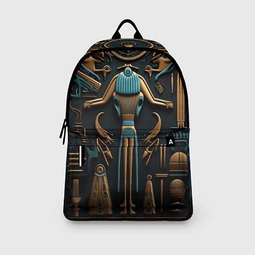 Рюкзак Орнамент в стиле египетской иероглифики / 3D-принт – фото 3