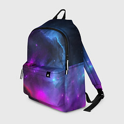 Рюкзак Бескрайний космос фиолетовый, цвет: 3D-принт