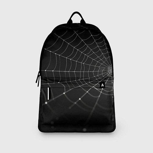 Рюкзак Паутина на черном фоне / 3D-принт – фото 3
