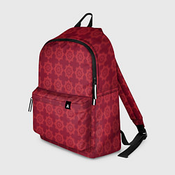 Рюкзак Цветочный стилизованный паттерн бордовый, цвет: 3D-принт