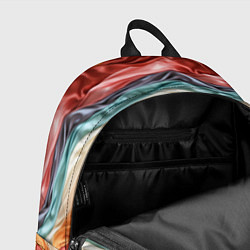 Рюкзак Разноцветные полосы текстура ткани, цвет: 3D-принт — фото 2