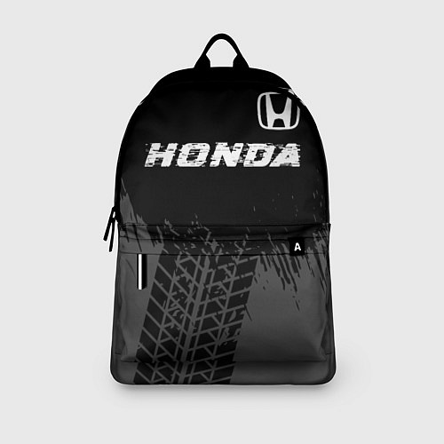 Рюкзак Honda speed на темном фоне со следами шин посереди / 3D-принт – фото 3