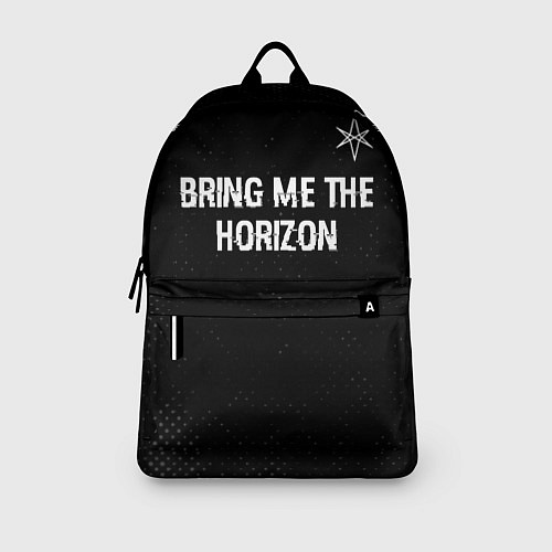 Рюкзак Bring Me the Horizon glitch на темном фоне посеред / 3D-принт – фото 3