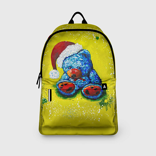 Рюкзак Плюшевый синий Санта / 3D-принт – фото 3