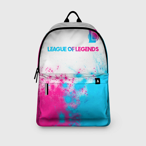 Рюкзак League of Legends neon gradient style посередине / 3D-принт – фото 3