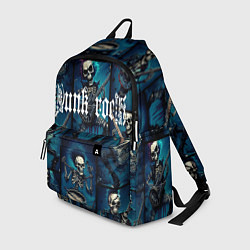 Рюкзак Punk rock от скелетов, цвет: 3D-принт