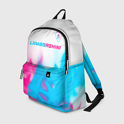 Рюкзак Lamborghini neon gradient style посередине