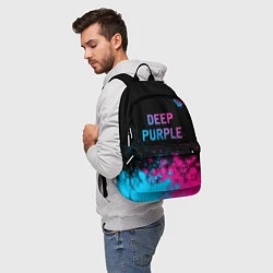 Рюкзак Deep Purple - neon gradient посередине, цвет: 3D-принт — фото 2