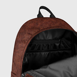 Рюкзак Красно-коричневый имитация меха, цвет: 3D-принт — фото 2