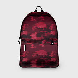 Рюкзак Красно-бордовый паттерн, цвет: 3D-принт — фото 2