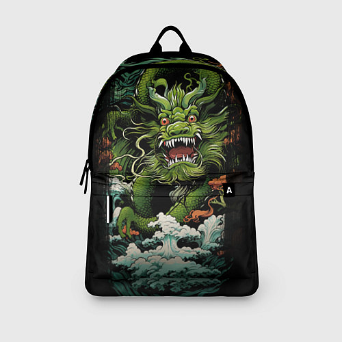 Рюкзак Зеленый дракон символ года / 3D-принт – фото 3