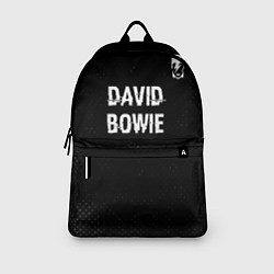Рюкзак David Bowie glitch на темном фоне посередине, цвет: 3D-принт — фото 2