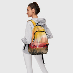 Рюкзак Тропический закат акварель, цвет: 3D-принт — фото 2