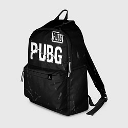 Рюкзак PUBG glitch на темном фоне посередине, цвет: 3D-принт